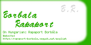 borbala rapaport business card